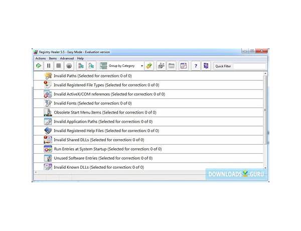 Registry Healer for Windows - Download it from Habererciyes for free